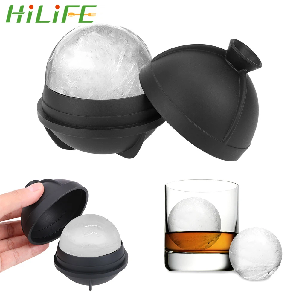 HILIFE круглая формочка для мороженого лоток для льда DIY 3D силиконовая форма для хоккея для льда виски винный коктейль форма для льда Бар аксессуары для инструментов