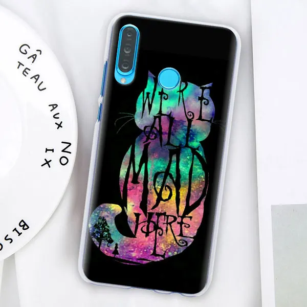 006 Алиса в стране чудес Чеширский кот чехол для телефона coque для huawei P30 Pro P10 P20 P30 Lite P8 P9 Lite P Smart Plus чехол - Цвет: 006
