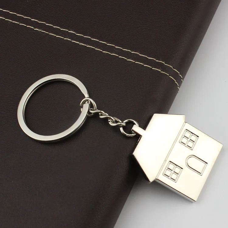 Прекрасный брелок домик Мода Брелоки для ключей теплый дом металлические