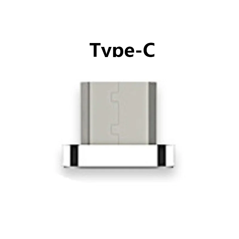 For Type C Зарядный кабель, магнитное зарядное устройство, USB кабель для передачи данных, для IPhone, Micro usb type C, для мобильного телефона, быстрая зарядка, магнит, зарядное устройство, USB кабель, 3 разъема - Тип штекера: For Type C