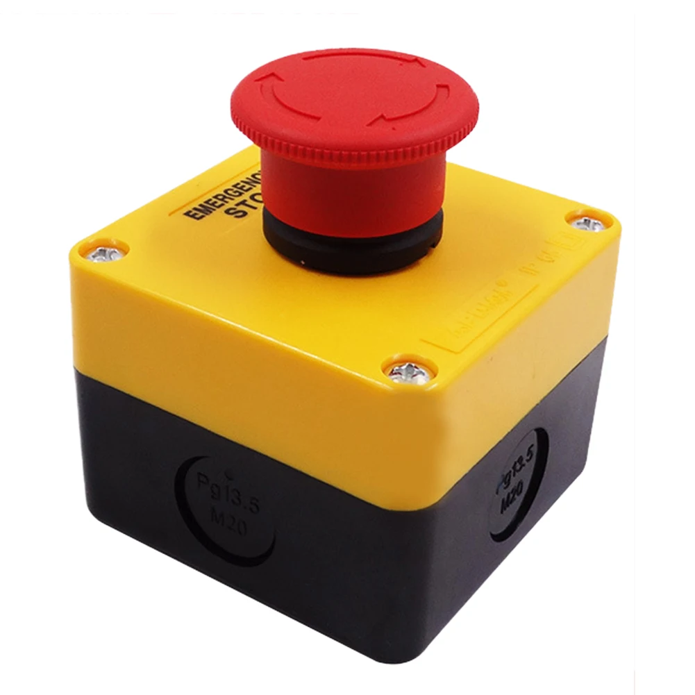 220v Mushroom Emergency Stop Push Button Switch Electronic Safety Equipment | Обустройство дома