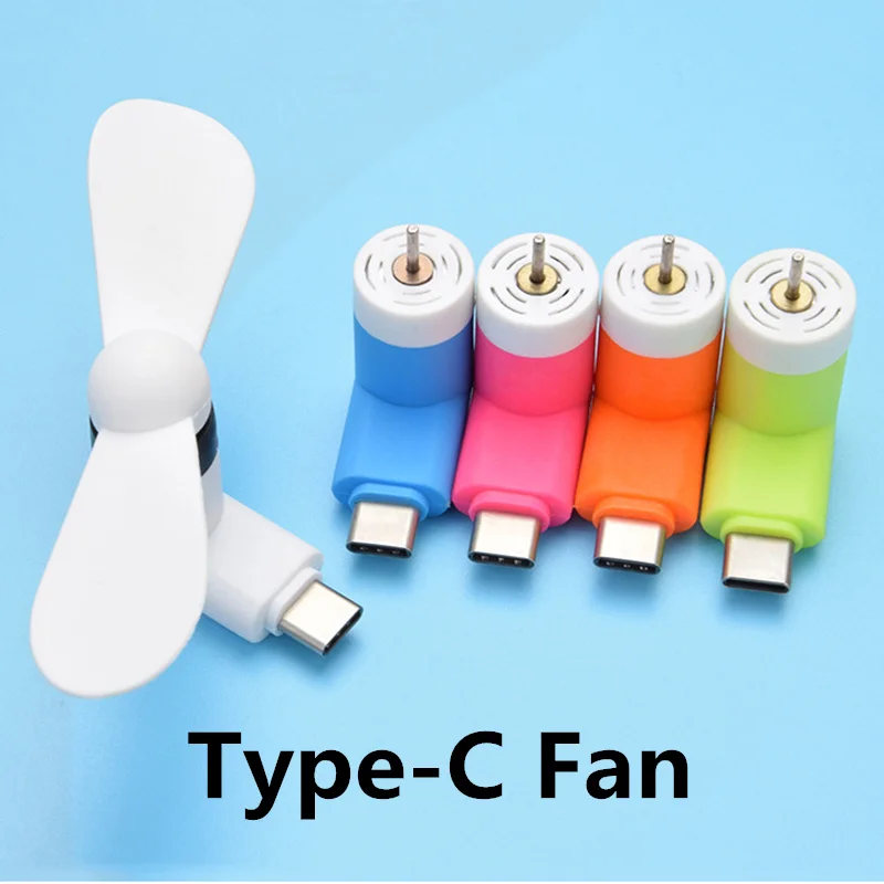Гибкий мини вентилятор FFFAS Type c для Xiaomi 4c 5 6 Huawei P9 P10 мягкий интерфейс C мобильный
