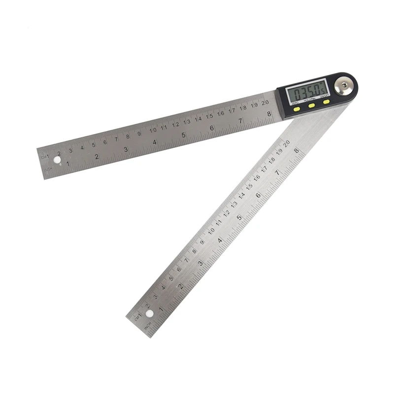 200 мм Цифровой угломер Гониометр ЖК дисплей цифровой метр транспортир линейка