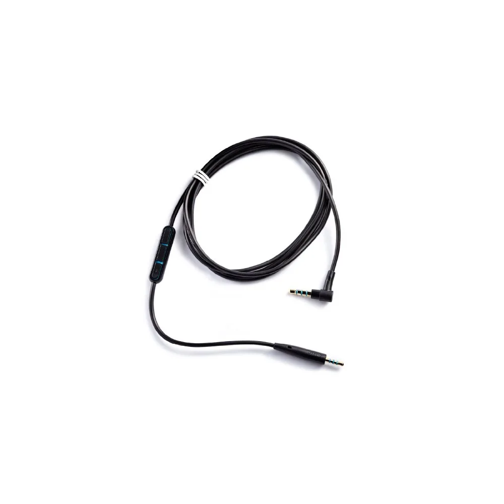 Черный Сменный аудиокабель для Bose QC25 25 наушники с встроенным микрофоном и