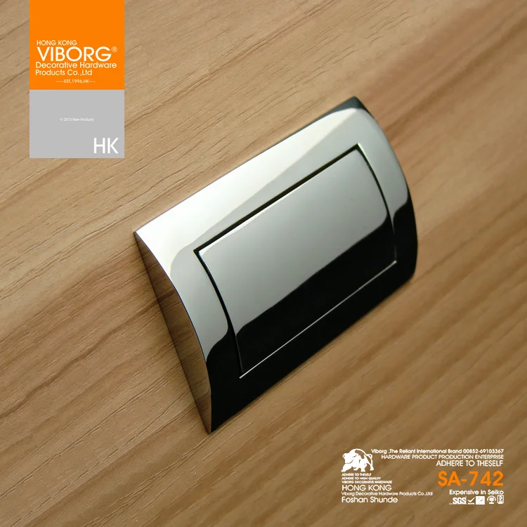 (4 шт.) Виборг высокое качество цинковый сплав современные ручки для дверей шкафа