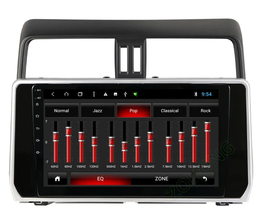 2.5D 10,2 дюймов Octa 8 Core 2 Гб+ 32 ГБ, автомобильный dvd-плеер на основе Android для Toyota Land cruiser Prado 150 autoadio gps навигации BT