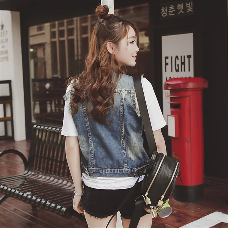 Женский винтажный жилет My New In Denim без рукавов большого размера 5XL | Женская одежда