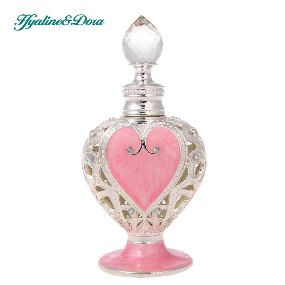 H & D металлический флакон с бриллиантами любящее сердце ароматизированный