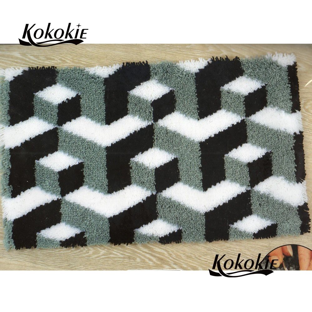 

latch hook kit rug canvas tapestry kit 3d printing vloerklee handmade carpet embroidery carpet embroidery accessories