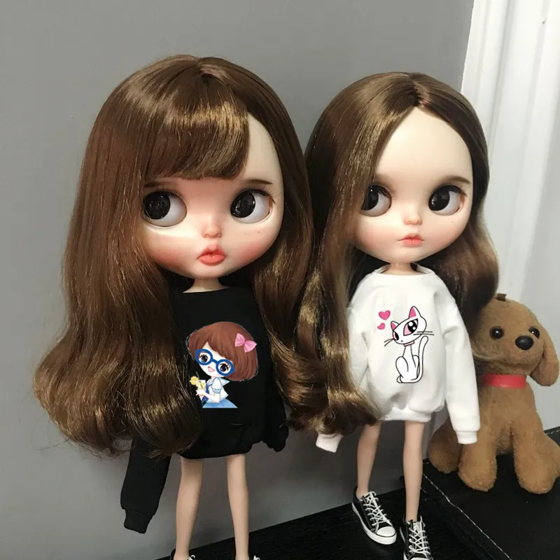 1 шт. Милая Повседневная Одежда для куклы Blyth 1/6 картонная футболка blyth Licca Pullip 30 см
