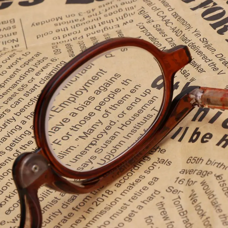 Женские очки для чтения с увеличительным стеклом Вращающиеся Очки макияжа + 1 5 2 3 4