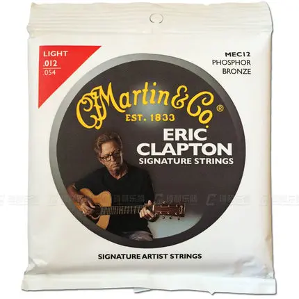 MartinGuitar MEC12 MEC13 Акустическая гитара Eric Clapton's Choice 92/8 струны из фосфористой бронзы, светильник, 012-054