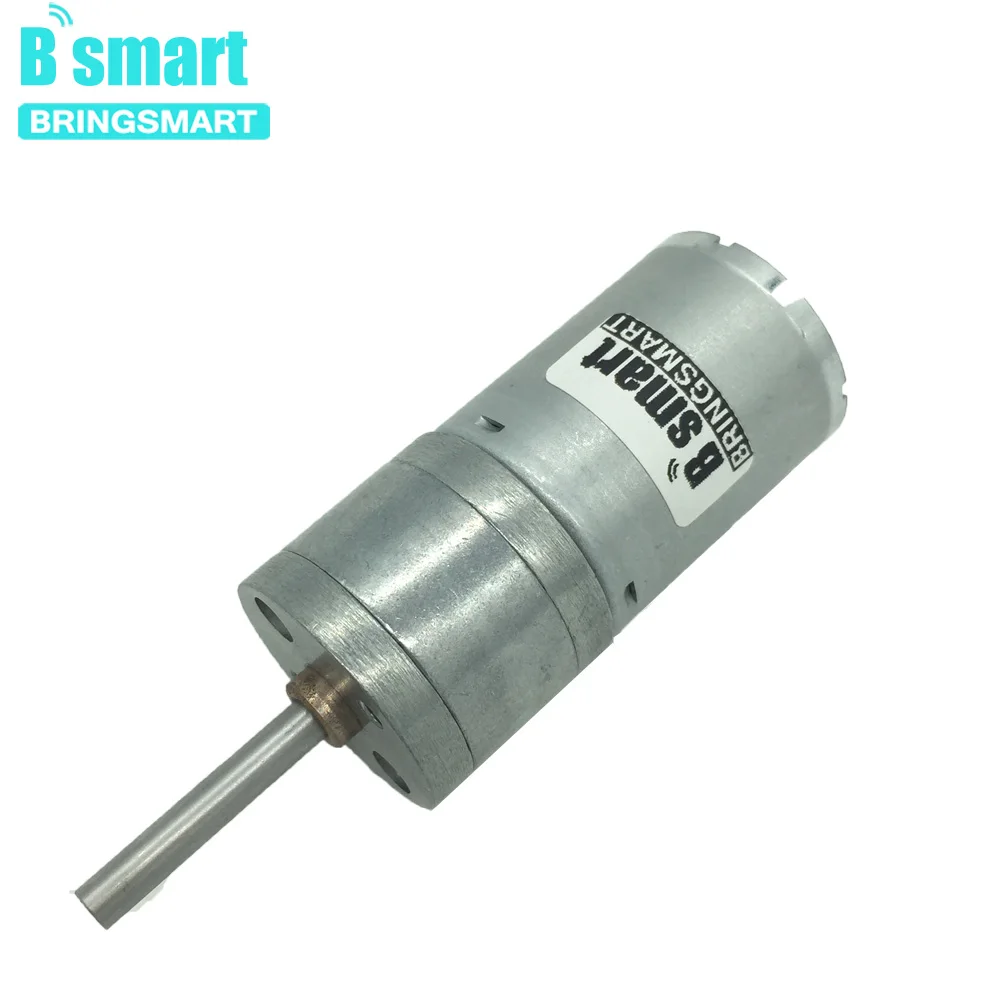 Bringsmart 25GA370 DC 12 вольт двигатели 5 Вт 24 в микро мотор-редуктор 25 мм вал Регулируемая скорость Реверсивный маленький Электрический станок DIY