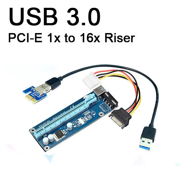 USB 3.0 PCI E 1x к 16x усилитель питания Райзер SATA адаптер плата кабель IDE|ide to usb|ide sata adapteride