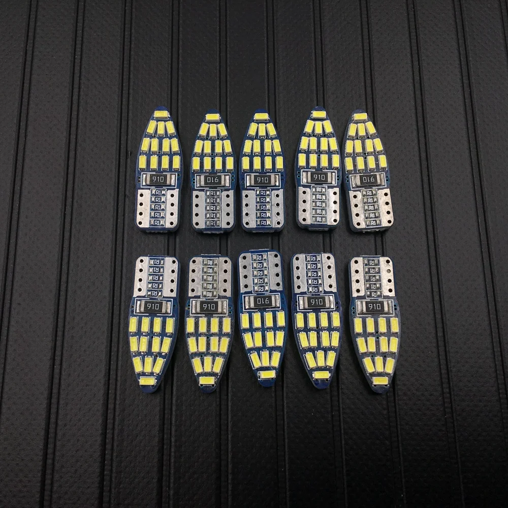 10X W5w 24 3014 SMD Canbus T10 Светодиодные Автомобильные огни интерьерные автомобильные