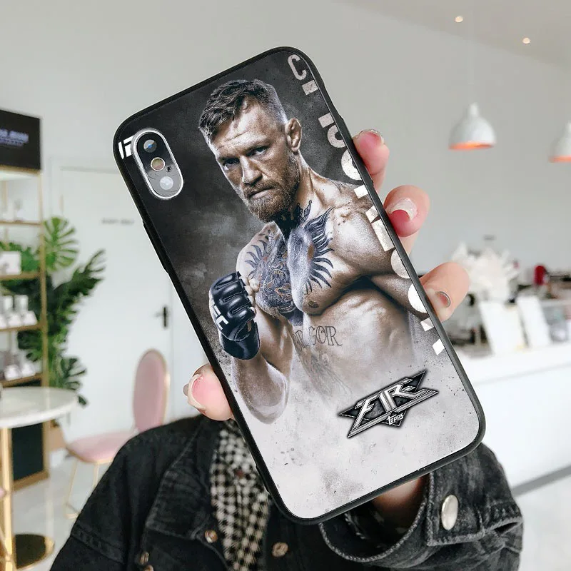 TPU UFC Conor Mcgregor король Мягкий ТПУ силиконовый чехол для телефона для iPhone 6splus 7Plus 8Plus SE 5 5S 6 6S 7 8 MAX XR XS X10 - Цвет: TPU