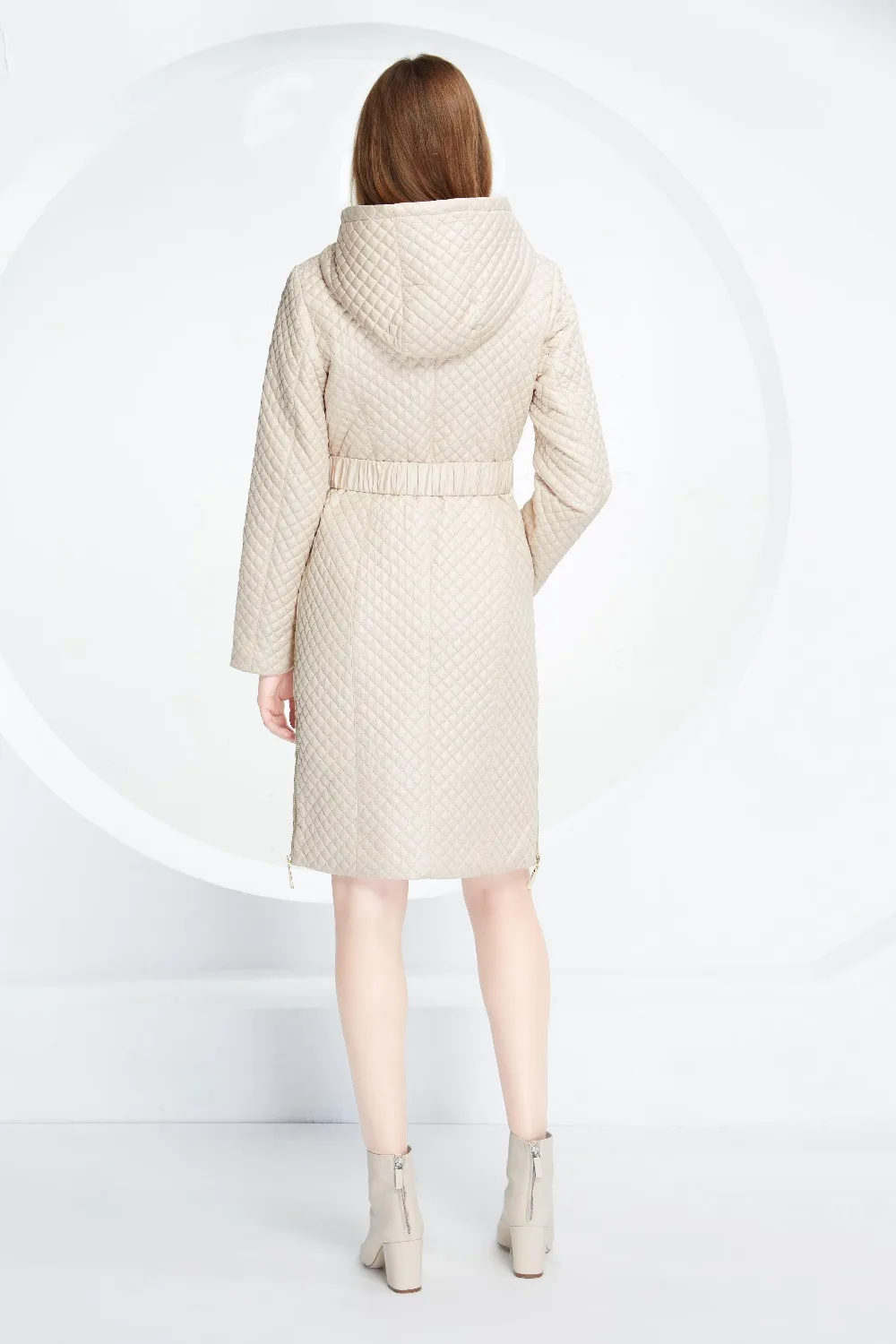 ОСНОВНЫЕ ВЕРСИИ Новых женщин Пальто Весна Осень Тонкий Хлопок Парки С Капюшоном