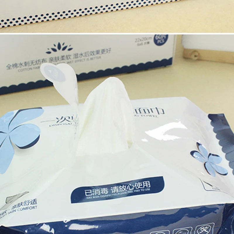 Одноразовое Хлопковое полотенце для лица салфетки путешествий макияжа