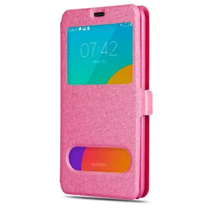 Чехол-книжка для samsung Galaxy J3, чехол для samsung J3, кожаный чехол с окошком для быстрого просмотра, чехол для samsung J3 J320F - Цвет: red