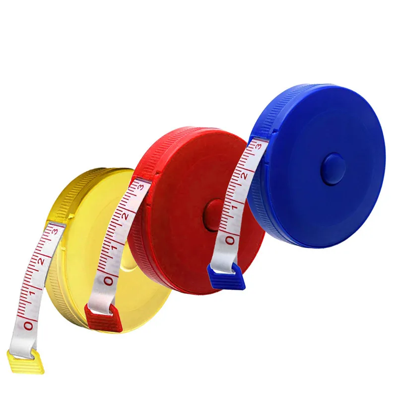 

2018 Fashion Home & Garden 1x Random Color Retractable Tape Measure Sewing Dieting Tapeline Ruler Tiny Tool