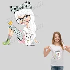 Термонаклейки для девочек, моющиеся, сделай сам, аксессуары для футболок, платьев, качественные нашивки для одежды