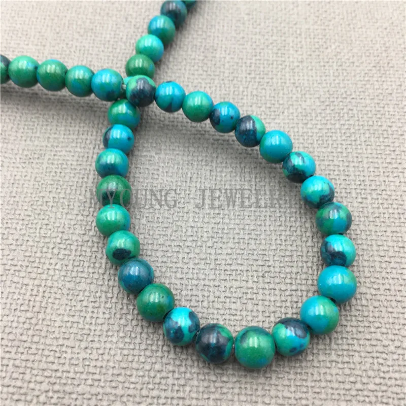 MY0160 Гладкие Круглые разноцветные бирюзовые бусины натуральный камень говлит для