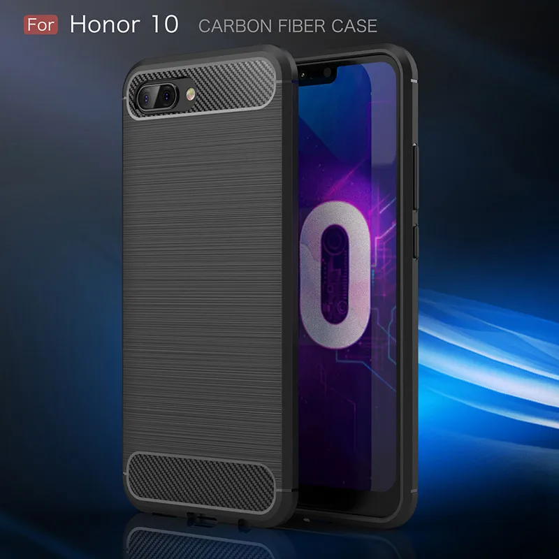 Чехол для мобильного телефона Honor 10 Hua Wei из углеродного волокна технология кисти