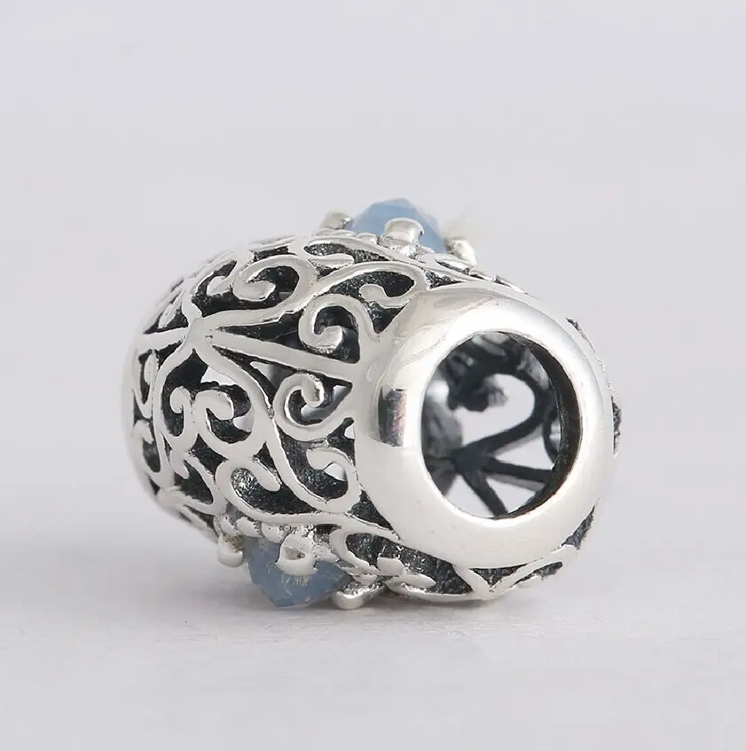 925 пробы серебро ажурные Подпись прозрачный кристалл камень-талисман в форме