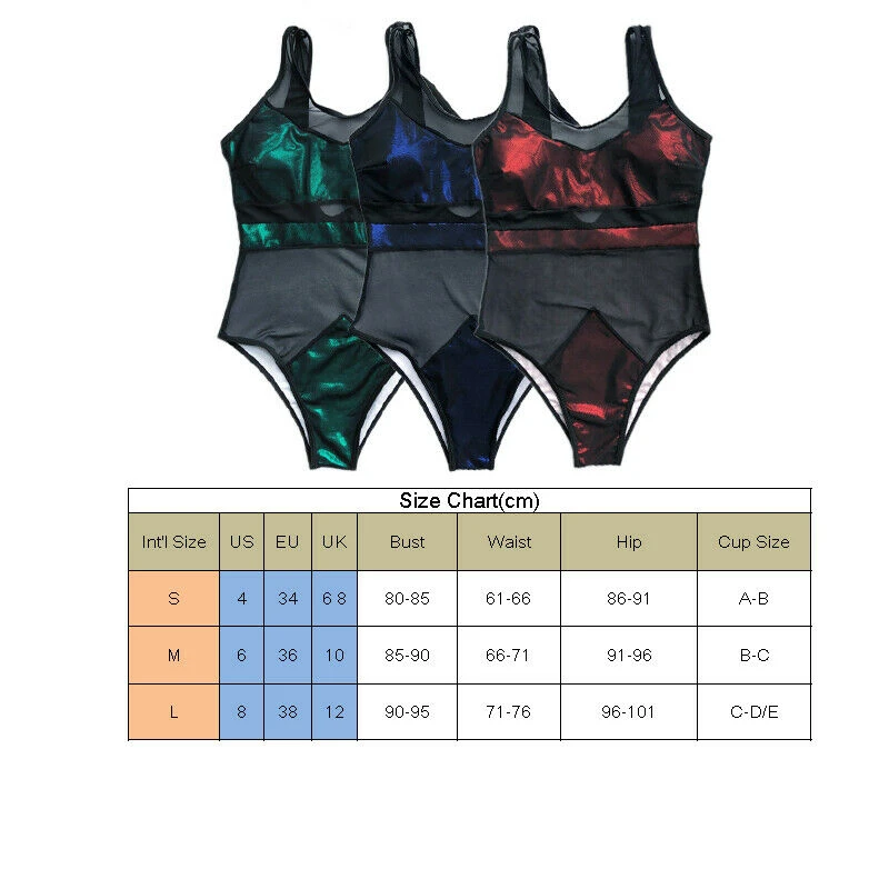 Swimwear Women Sexy Bikini Mesh Hollow Out Swimsuit One Piece Push Up Padded Bathing Suit Maio Feminino Praia | Спорт и развлечения