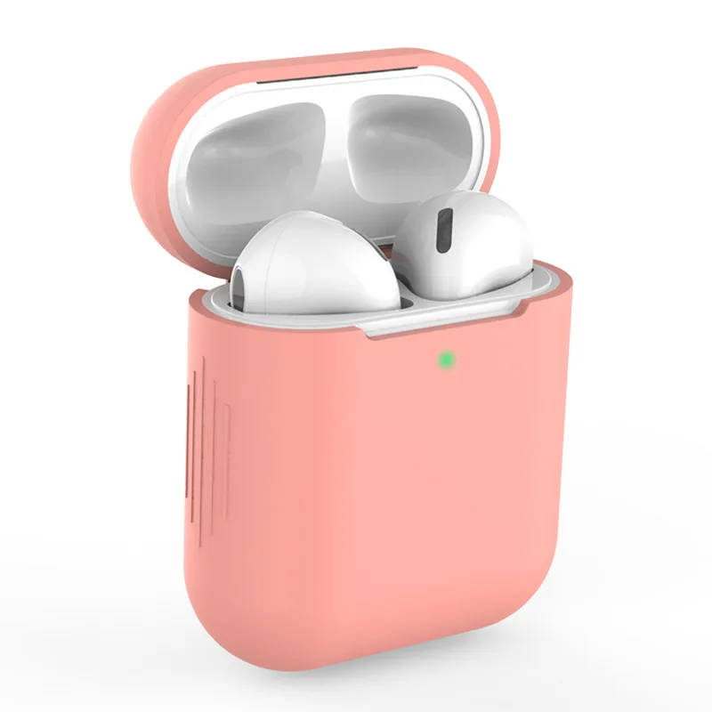 Siliconesoft наушники цветной чехол Защитная крышка для гарнитура для airpods наборы 2 поколения универсальный Анти-падение оболочки гарнитура коробка