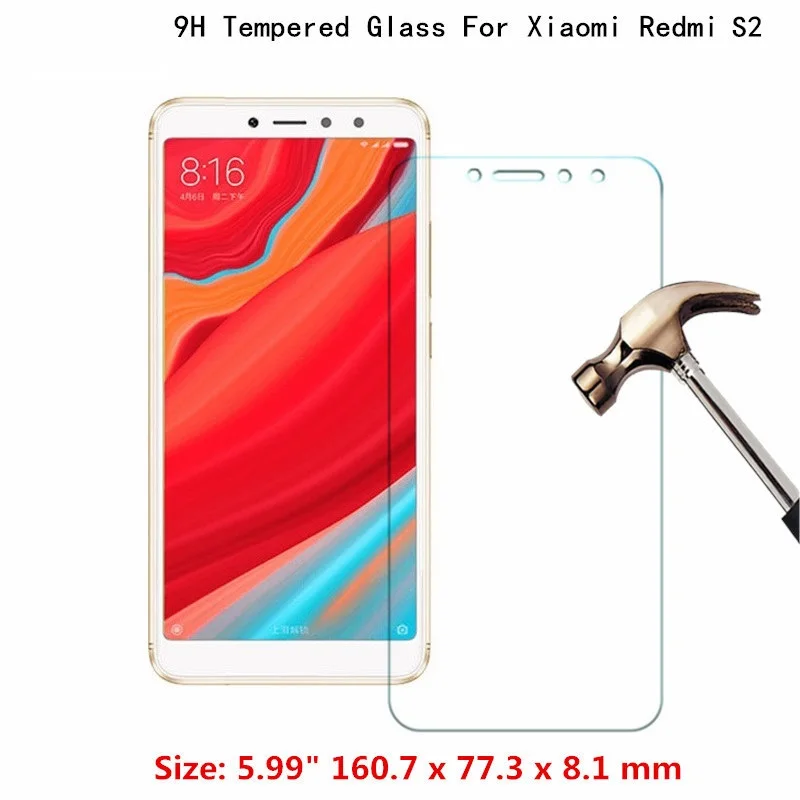 Закаленное Стекло для XIAOMI Redmi S2 Y2 покрытие экрана защитные смартфон закаленное