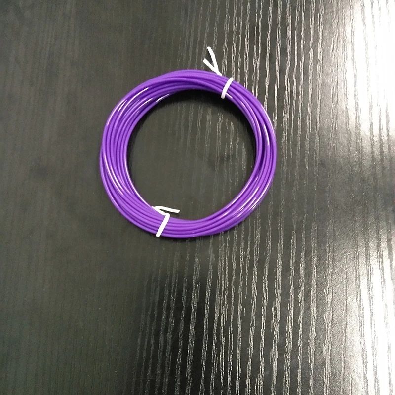 purple Пластик для 3d-ручки 5 метров PLA/ABS 1,75 мм 3d Принтер Нити печатные материалы экструдер аксессуары части прозрачный белый - Цвет: purple