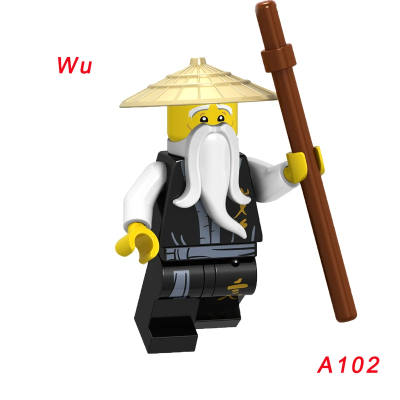 1 шт. A089 Chap'Rai Wu Samukai строительные блоки игрушки для детей мини-игрушки фигурка мастер Золотого Дракона Ллойд Джей Зейн - Цвет: A102