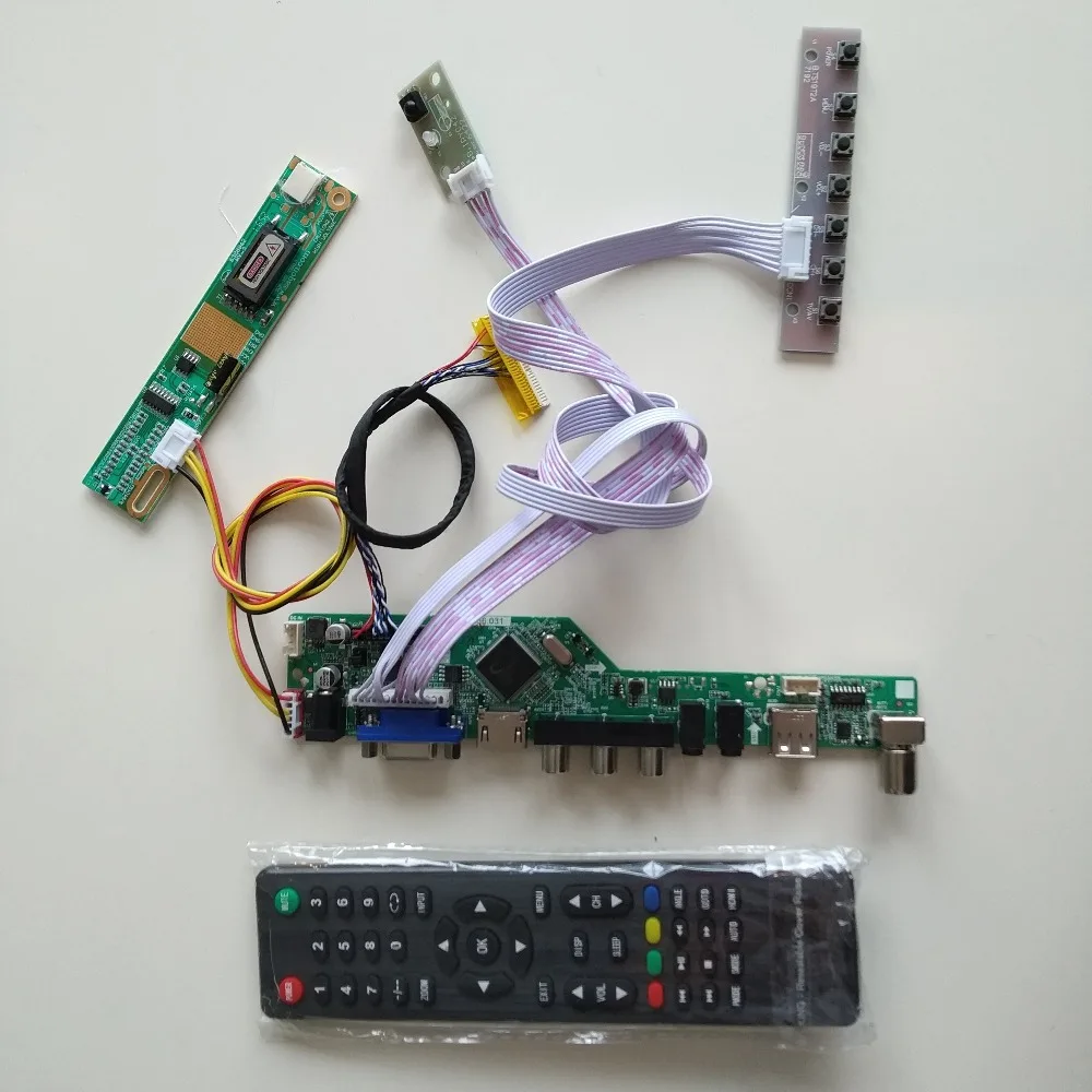 AV Аудио RF HDMI DIY плата контроллера DVI VGA lcd TV56 USB для 1280X800 QD15TL07 Rev.02 панель 15," экран монитора
