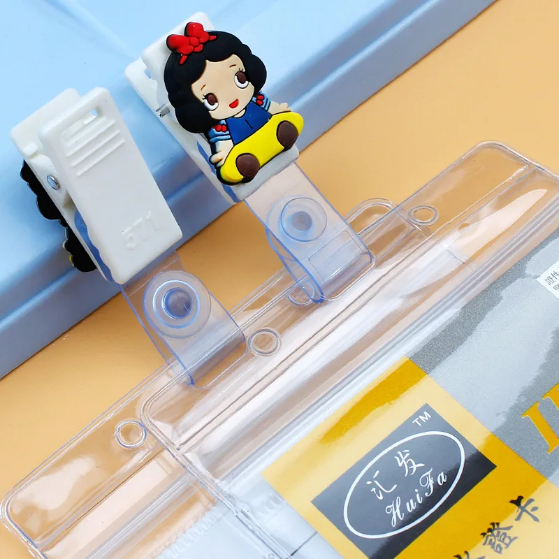 12 шт./компл. Пластик элегантность значок Принцесса клип мультфильм Бизнес карты