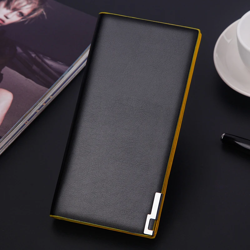 2019 Повседневный клатч мужской кошелек тонкий держатель для карт Сумки кожаный