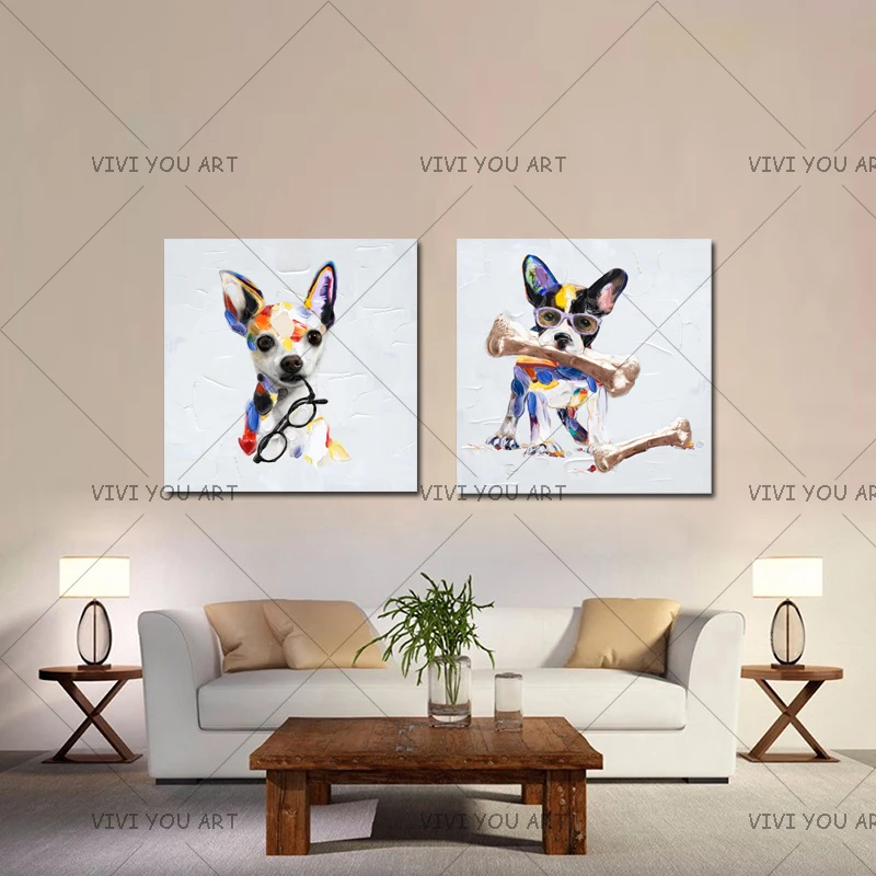 100% ручная работа декор работы абстрактные животные современные настенные