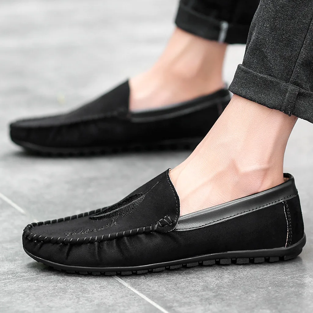 Zapato de vestir piel hombre Модные мужские лоферы летние туфли мокасины слипоны обувь