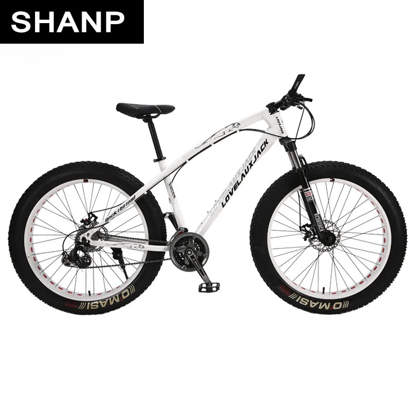 LOVELAUXJACK Горный велосипед стальная рама 24 скорости Shimano дисковые тормоза 26&quotx4.0