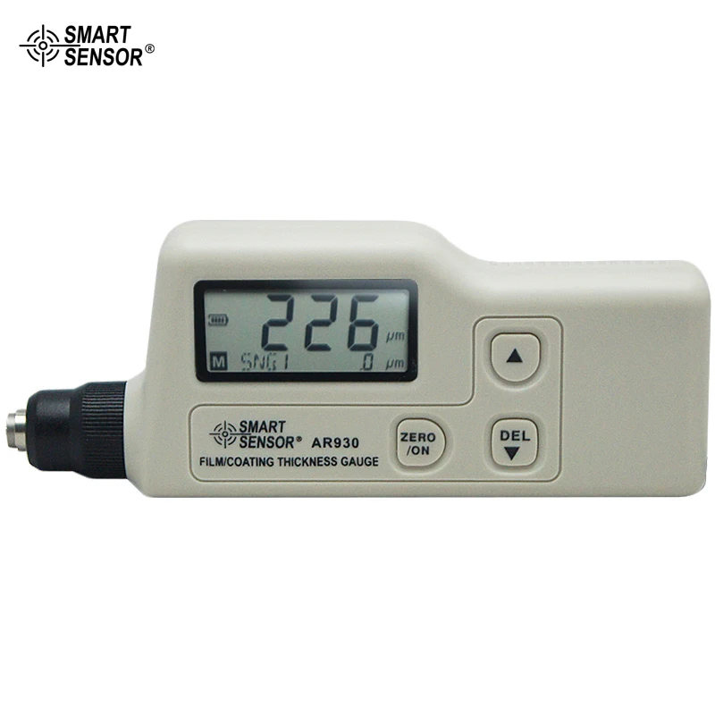 Датчик толщины магнитной индукционной пленки 0 ~ 1800um умный датчик AS930|coating thickness