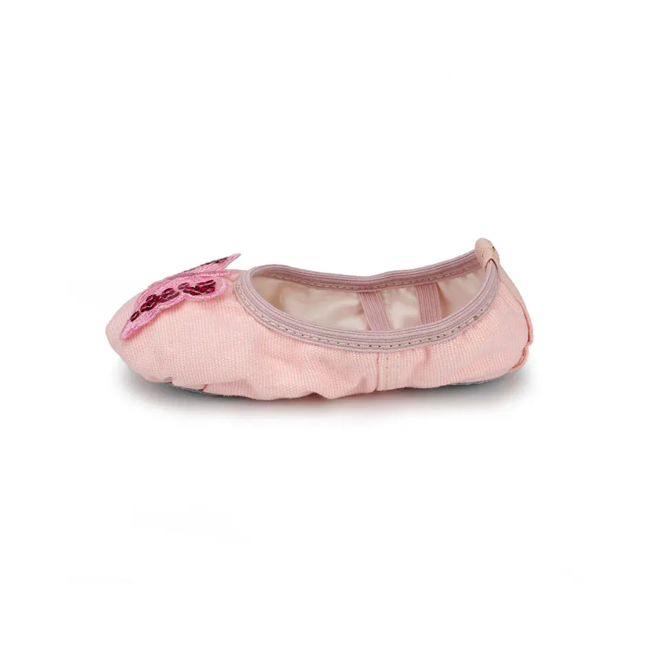 MSMAX B130 Ballet Flats Children Dance Sneakers Embroidered Butterfly-knot Yoga Practice Shoes |