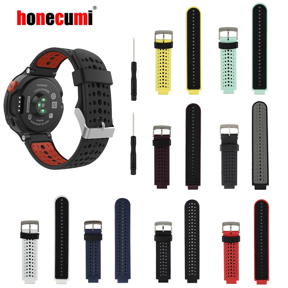 Силиконовый ремешок Honecumi для наручных часов Garmin 735XT смарт Forerunner 220 230 235 630 620
