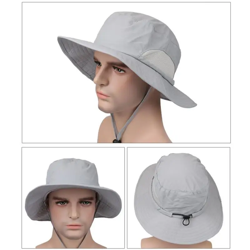 Outdoor Sun Hat with Wide Brim Quick Dry Protection Fishing Hiking Hunting Cap UV | Спорт и развлечения