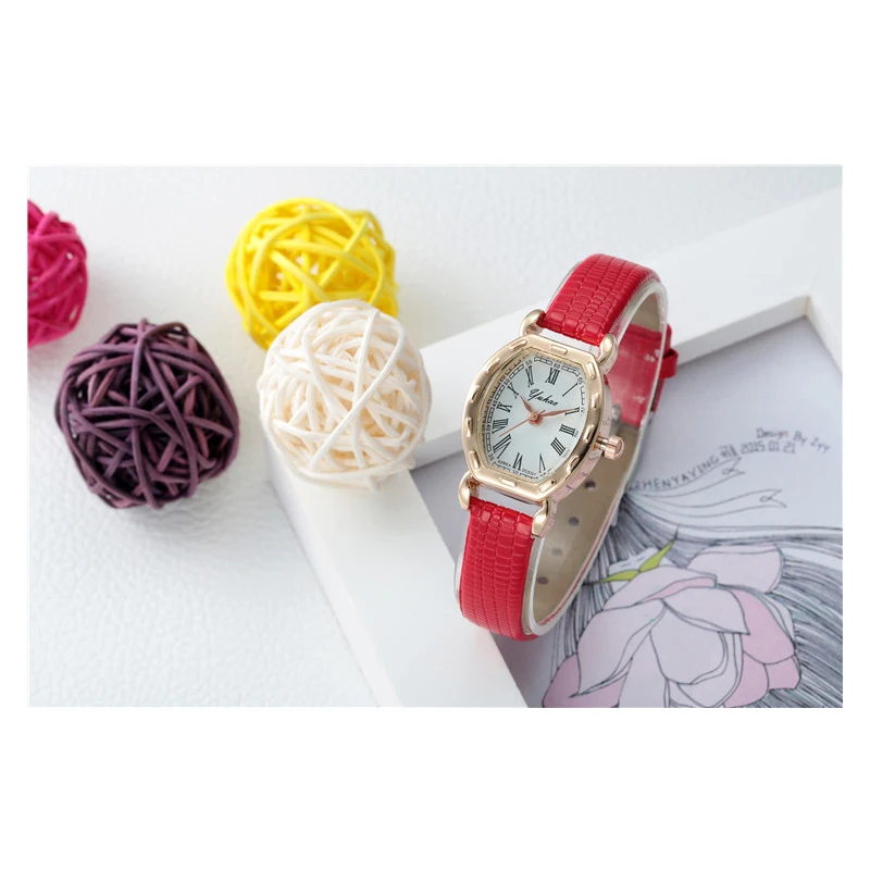 Корейский модный тонкий ремешок женские часы брендовый ремень ретро девушка