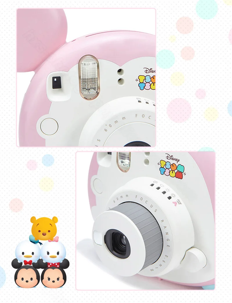 Оригинальная камера Fuji, милая розовая фотокамера Fujifilm Instax mini TSUM, моментальная пленка для печати, фотопленка, камера для фотосъемки