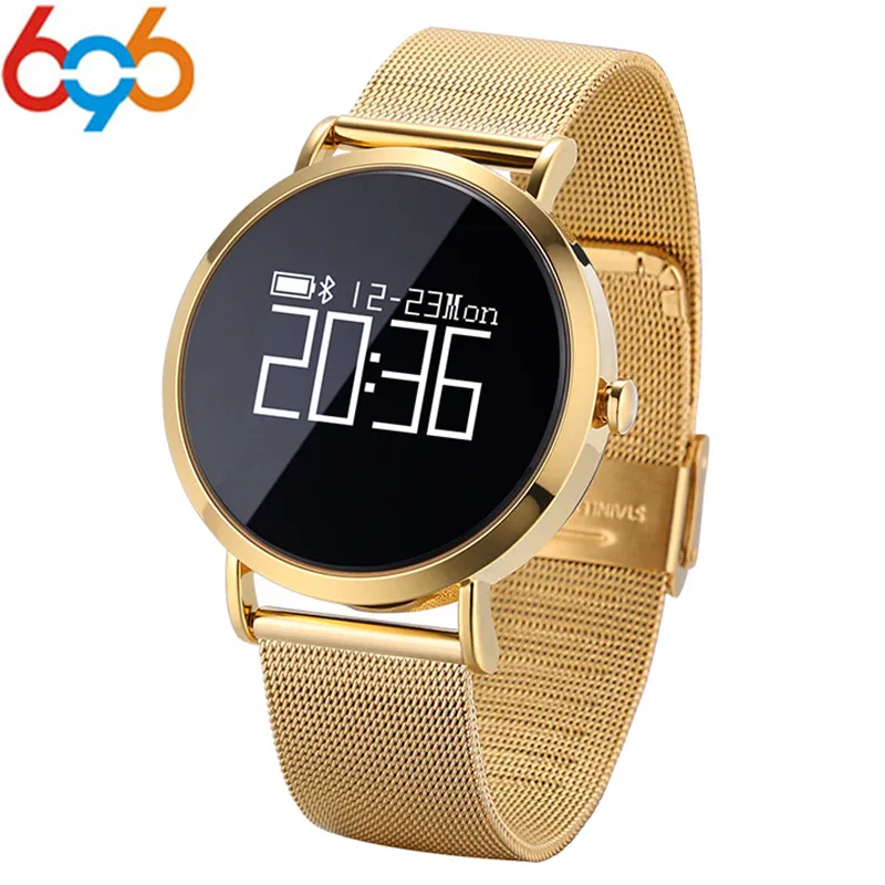 696 Bluetooth CV08 Smart Браслет Смарт часы браслет 0 95 дюйма OLED Экран Touchpad для iPhone Andriod с