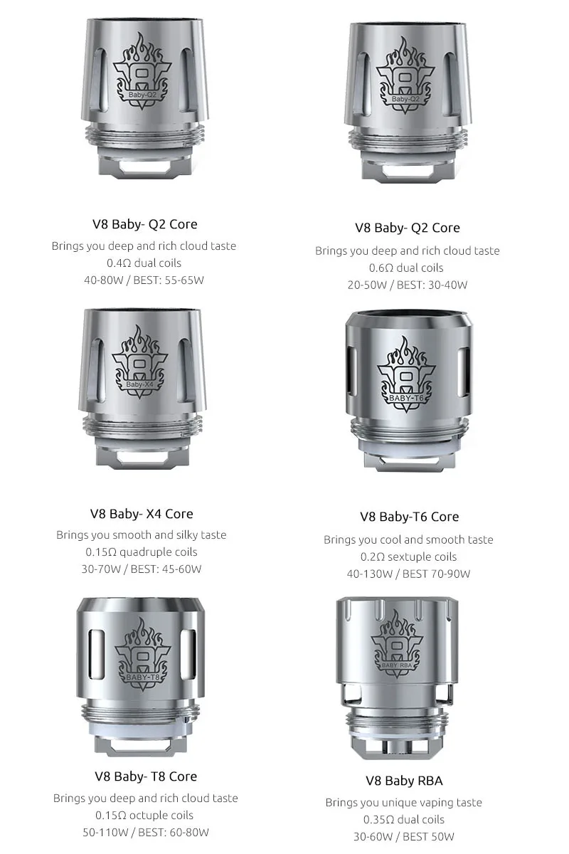 Сердечники для электронных сигарет SMOK TFV8 BABY Coil Alien AL85 G150 Gx2/4 G320 Core G-priv T Priv Stick V8 Big S002