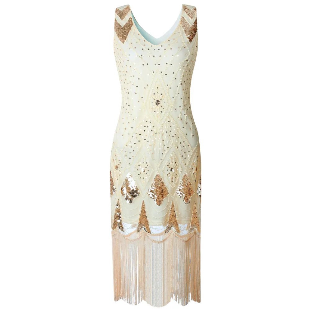 Винтажное женское платье большого размера без рукавов с v образным вырезом 1920 s