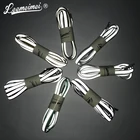 Спортивные баскетбольные парусиновые шнурки для обуви, 3 м, светоотражающие шнурки, светящиеся, шнурки для обуви унисекс, модные, для вечерние, кемпинга