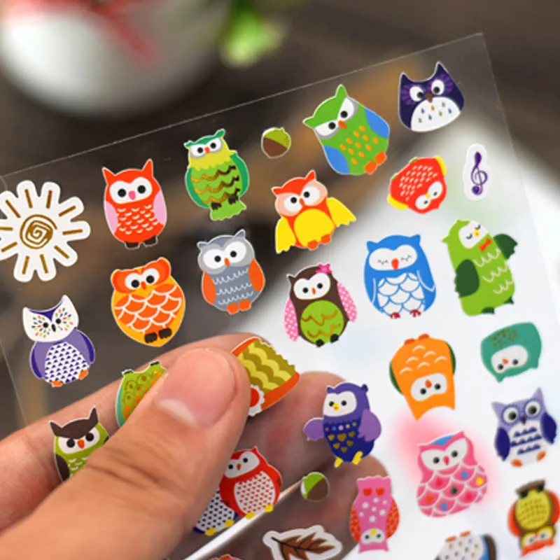 1 лист детских наклеек в виде совы и жирафа|reward stickers|reward stickers school teacherstickers teacher |